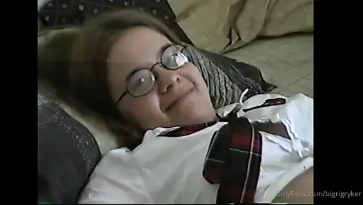 Vintage ryker ile öğrenci birlik sürtük