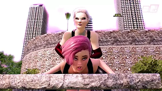 nel parco con mia nonna