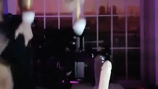 Riding My Dildo Table