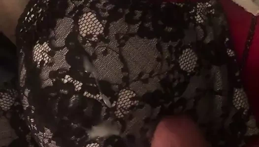 karısının sutyen ve saten külot ile bazı yalnız zaman