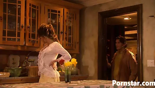 Seksi vanessa şerit hoşlanır kaba kedi vurma