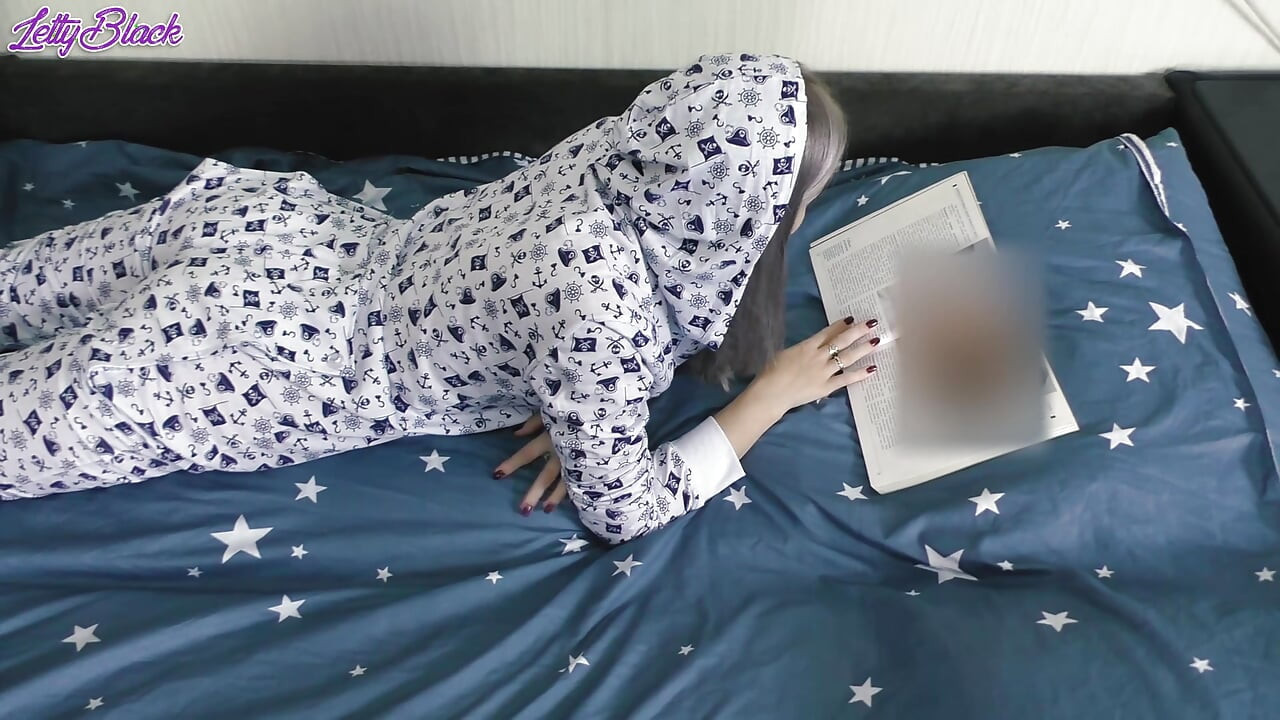 Stepsister Pajamas Blowjob + Prone Bone With Cum on Ass