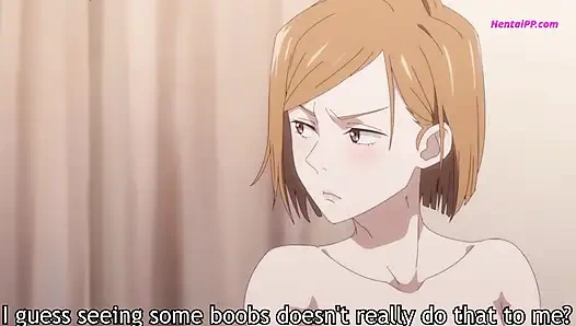 Yuji'nin yarağı ilk darbede Nobara'nın g noktasını buldu - bullseye