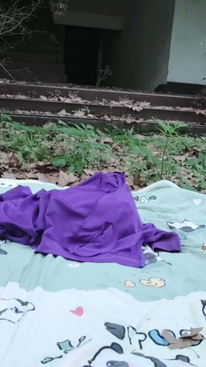 A mischievous Asian boy masturbates, moaning and ejaculating in the atrium garden of an abandoned hotel | Clip 1