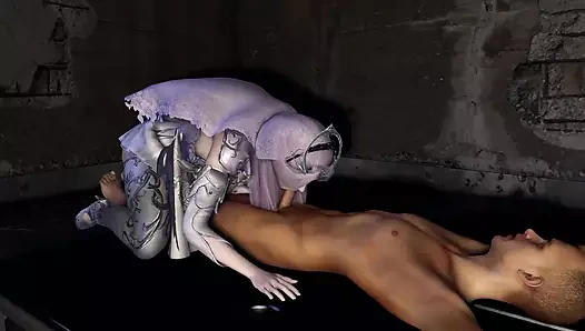 3 boyutlu seksi Asyalı sürtük ıslak amcığını büyük yarakla çok sert siktiriyor