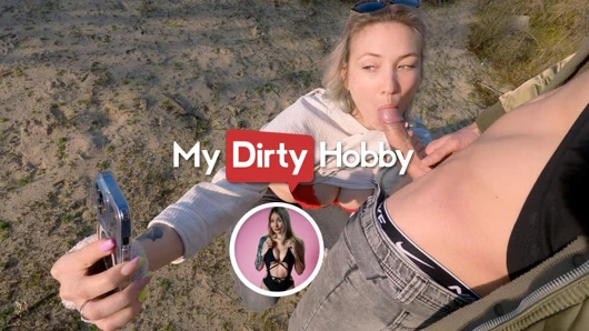 Mydirtyhobby - sarışın evli kadın oautdoors'u sikiyor