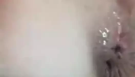 Sıcak eş Creampie yapay penis sızıntı