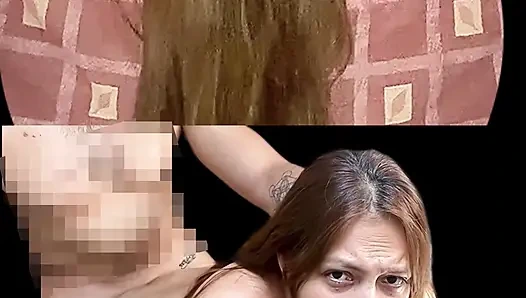 Angy ist eine verdammte Maschine, tief im Hals und sehr angenehme Bewegungen