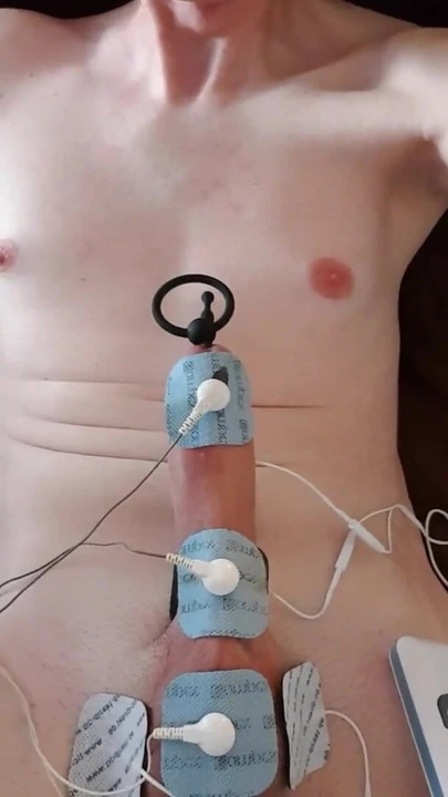 Key moment from "young gay double sounding and multiple estim electro cumshot"