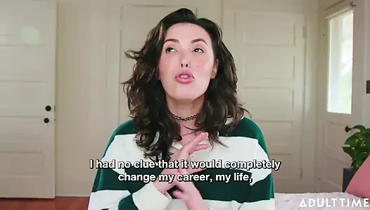 Casey Calvert bir hayranının değerli koleksiyonunu parçalıyor! | yıldızı röportajı | Adult Time