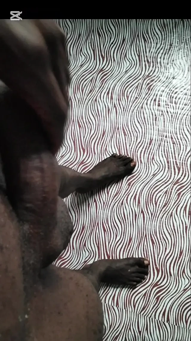 African black boy helps himself by shooting hot tick cum