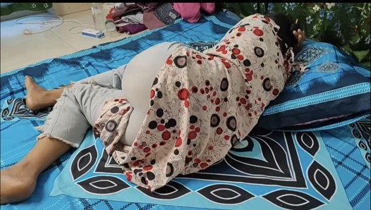 Stepbrother had sex with stepsister in the bedroom while taking a shower