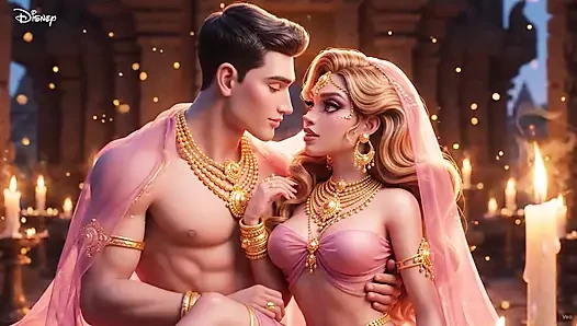 Hintli çift ki tam gece tutkusu - altın takı mein seksi yenge aur kaslı koca ka ateşli yatak odası romantizmi