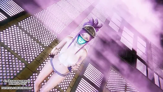 Mmd aespa - armageddon - akali seksi kpop dans league of legends hentai sansürsüz 4k 60 fps