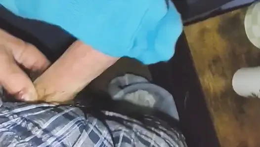 Seksi mavi no show bilek çorap çoraplı mastürbasyon elle muamele boşalma