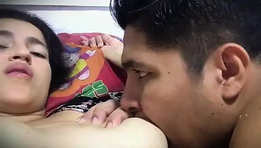 I squeeze the big milk tits out of my best friend's mom