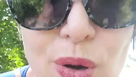 Spraying on a public bench