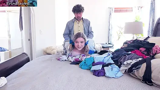 squirting stepdaughter needs help with her wet pussy