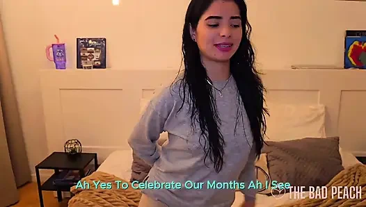 Erkek arkadaşım için bir hediye olarak onu şaşırttım ve ona çok mutlu ve çok ıslak bir son verdim