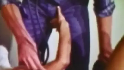 Bayan teşekkürler doktorun ağzıyla horoz (1970'lerin vintage)