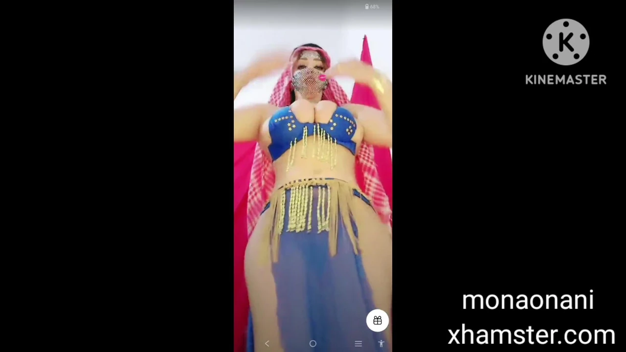 Monaonani танцует перед камерой живая танго, арабская вдова, сексуальная пума, потрясающе красивая