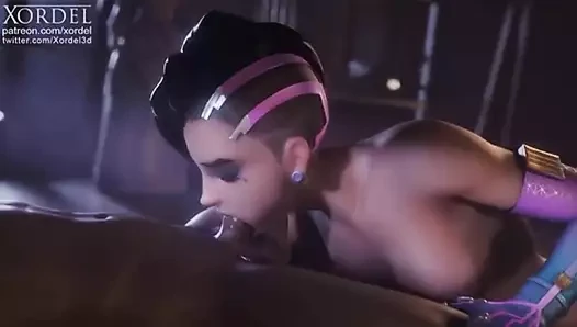 Sombra derin boğaz bir horoz