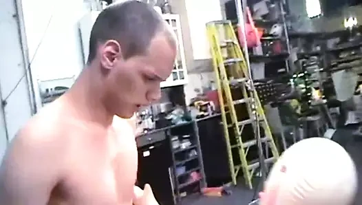 2 str8 bros bate &amp; çift lanet bir şişme bebek ((fyff))