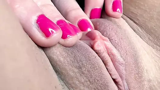 Stella st. rose - orgazm ve klitoris oyunu ve sonra enggorged klitorisimi gösteriyorum