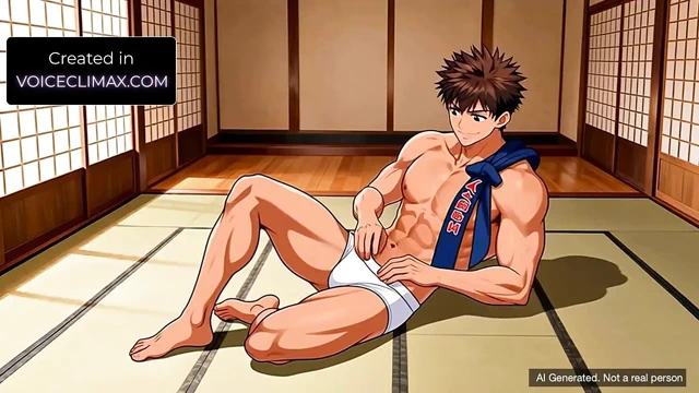 Tetsuo ile pratik yaptıktan sonra dojo - eşcinsel karate yaoi 31 talimatı