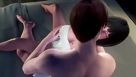 Murmur 14: Adam ve öğretmen Helen Love otel göğüslerine basın öpücüğü ve kendini parmaklama