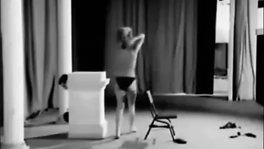 Vintage 60'ların burlesque - sarışın striptiz