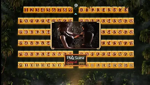 Treasure of Nadia - 32-34 - oyun - rol yapma - kedi dövüşü, iki orta yaşlı seksi kadın, lezbiyen genç üçlü grup seks