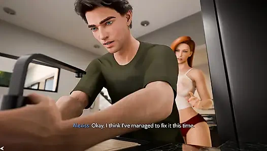 Boşanmış kızıl saçlı orta yaşlı seksi kadın genç sevgilisine karşı koyamıyor ve daha sert seks istiyor!