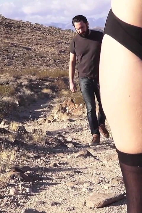 Chloe Cherry in Desert and Stuffed in Every Hole Outdoors