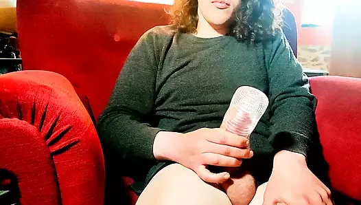 Fuck a toy on my sofa