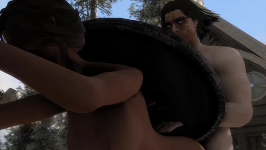 Skyrim b ve l mod - whiterun'da ve sikişmek ve herkesle tanışmak için arkadaşlarına katılmaya karar verdi