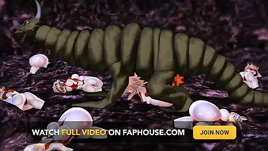 Zindanda sert sikiş (futa transeksüel)