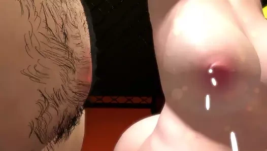 Aşk kafesinde orta yaşlı seksi kadın - Dexter'ın laboratuvar parodisi