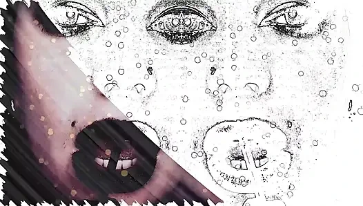 Asmr ve büyüleyici lipnoz! Siyah 31 talimatı içindeki bayan