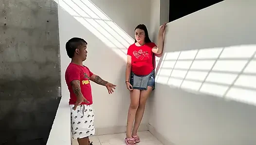 Horny dwarf shoves his huge cock into his pregnant Latina stepmom. It ends up cumming on her pretty face.