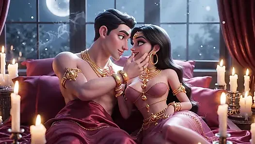 Ateşli çizgi film romantizmi - prens ve baştan çıkarıcı prenses samimi derlemesi