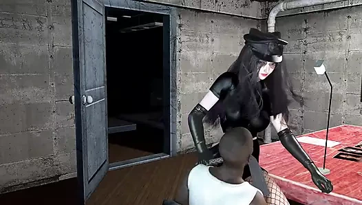 3 boyutlu seksi memur ıslak amcığını sikmek için büyük yarağı azdırıyor