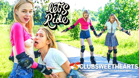 Hadi binelim! Clubsweethearts'ın rollerblades'ında elloise ve nika azgın