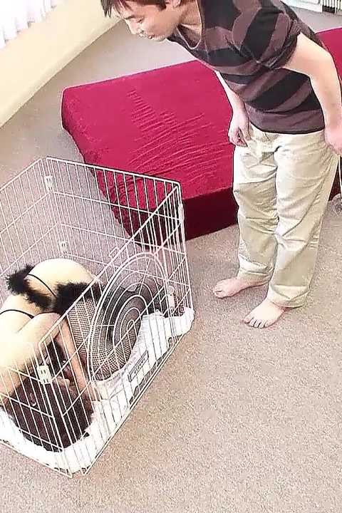 Симпатичную худенькую азиатскую тинку тайно трахнули отчим и сосед