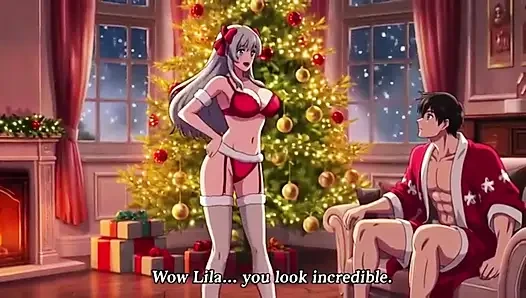 Amerikalı üvey kız kardeş Noel iç çamaşırı özel