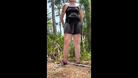 Açık havada trail peeing