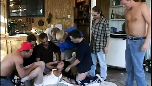 Vahşi civciv gets çük itibaren beş çocuklar