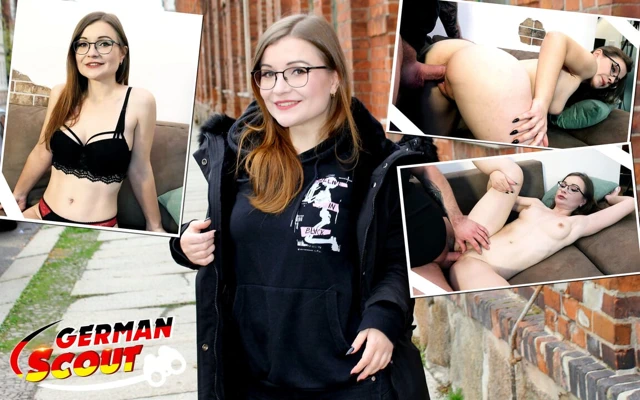 Alman izci - Alman küçük gözlüklü öğrenci minik emily oyuncu seçmelerinde sikişiyor