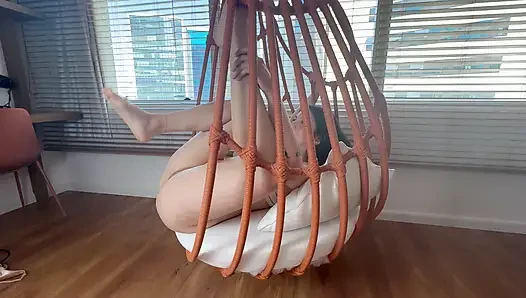Wild girls gets tied and fucked in the ass
