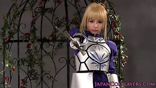 Cosplay fsn saber hoşlanır Creampie sonra varlık tarafından parmaklı tarafından sh